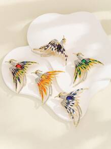 1 Miếng Sang trọng Phong cách Đá hợp kim Phoenix Hình dạng Trâm cài Với Dầu nhỏ giọt Phong cách Đồ trang trí Đối với phụ nữ Bộ đồ áo Hoặc Khăn quàng cổ - Phượng Hoàng - Xem 12