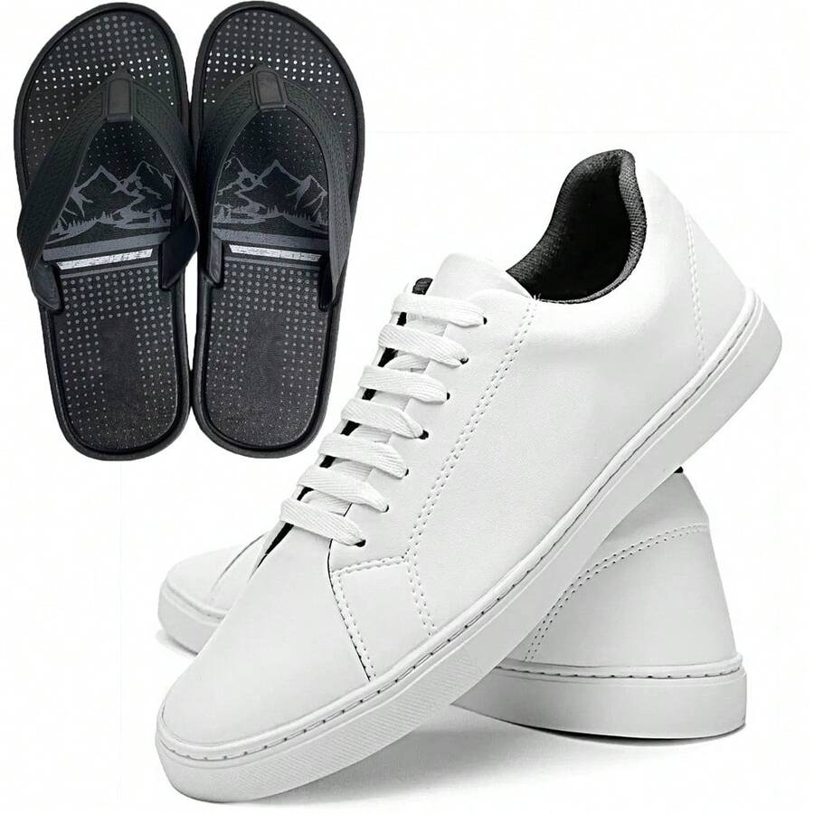 Men Sneakers - 白色 - 查看 1