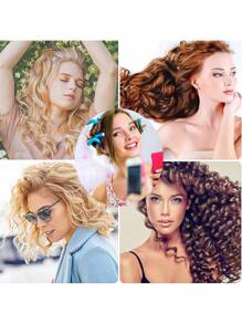 10pcs Soft Foam Flexible Curling Iron Non-Thermal Magic Curling Iron Roller Curling Tool Set Has 7 Different Sizes For You To Choose From ,Hair Styling Tools