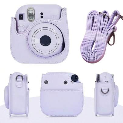 AKKHOO Mini12相機袋，保護殼，皮革袋收納袋，適用於相機