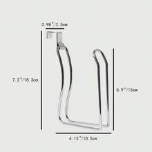 馬桶紙架鐵製卷紙架浴室壁掛式紙巾架 - 銀色 - 查看 6