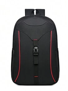 Business Travel Laptop Backpack, Business Anti-Theft Ultra-Thin Laptop Backpack, Waterproof University Campus Computer Bag With Usb Charging Port, Suitable For 14-Inch Laptop, Fashion Waterproof Backpackfor Men And Wowen College Students' Fashion Backpack, For Travel Outdoor Hiking Halloween Christmas Winter Christmas Gifts Bag For MenTravel Bag School Bag - Red - View 3