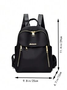 2025新款韩版多功能时尚牛津布旅行包 - 休闲风格，大容量旅行包 - 黑色 - 查看 7