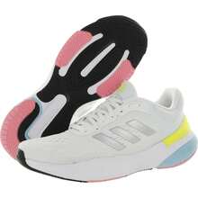 Adidas Response Super 3.0 Womens Mesh Trainers Running Shoes - White - View 2