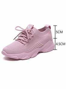 Tenis Deportivos Con Suela Blanda Transpirable Para Mujer - Rosa - Ver 7