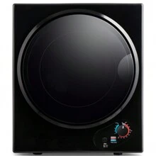 Portable Clothes Dryer, 120 V/850W Electric RV Dryer, Smart Moisture Sensor,  Heating Tumble Clothes Dryer Machine with Stainless Steel Drum for Apartment, Dorm and Home - 黑色 - 查看 8