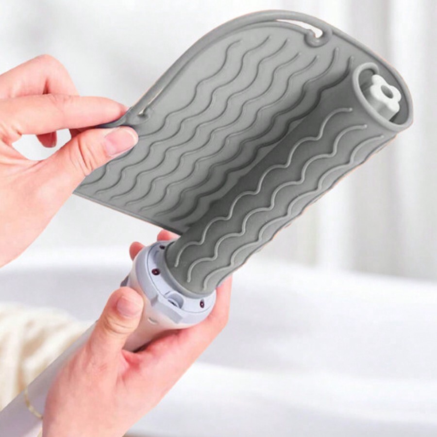 1pc Hot Styling Tool Mat, Heat Resistant Silicone Mat For Hair