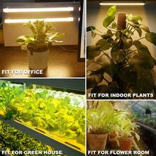 1/2/3/4 顆led 植物生長燈,適用於室內植物,40w 植物燈帶自動開/關定時器,192 個led /144 個led/96 個led/48 個led,4 個可調光級別,適合多肉植物、幼苗、室內的植物燈條溫室、植物架 - 30公分 11.8英寸 - 查看 3