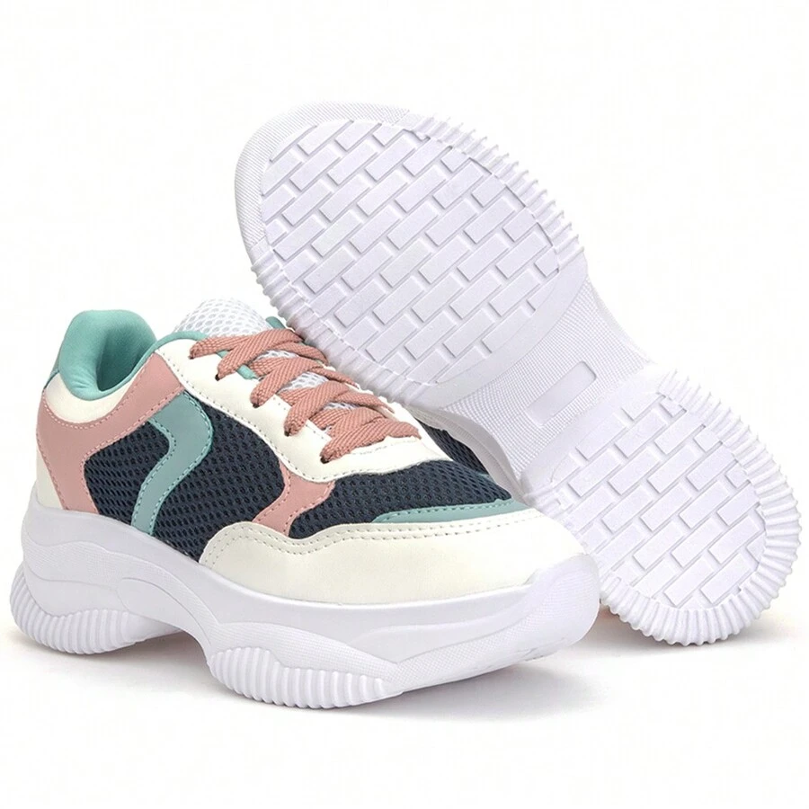 Women Wedge Sneakers - 白色 - 查看 1