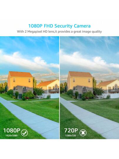 ANRAN Security Camera Outdoor Spotlight Siren, 2K 2.4g WiFi PTZ Wired 360° View, Night Vision, IP66 Waterproof, Two Way Audio, SD Cloud Storage, P2 Wit view 4