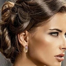 Buling 類似 Buling 設計的多色水鑽耳環,您一定會喜歡 - 彩色的 - 查看 2