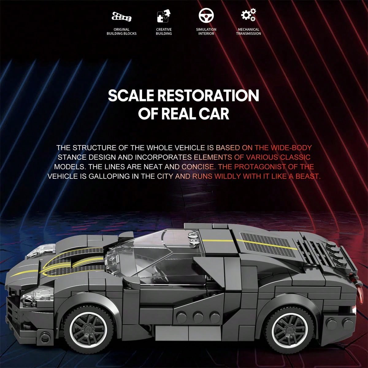 Mould King Retro Car Moc Bloques De Construcción Modelo Kit | Cuotas