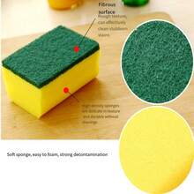 6 件裝強力清潔洗碗不銹鋼絲球,耐用家用廚房鍋刷 - 綠色 - 查看 5