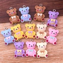 7/20/12/20 入組時尚樹脂吊飾 Diy 手鍊搭配女手提包墜飾女童禮物墜飾 - 均碼 - 查看 1