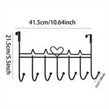 1入心形門後鉤:浴室或臥室的毛巾、外衣和手提包理想組織者! - 白色 - 查看 7