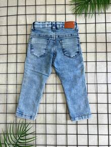 Young Boys Denim Tops - 淺色水洗藍 - 查看 3
