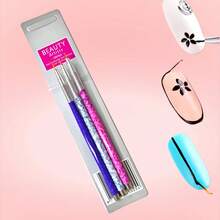 Pincel Liner 3 Piezas Para Decoracion Uñas  Nails Arte - Multicolor - Ver 3