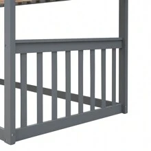 Nestfair Twin Over Twin House Bunk Bed With Ladder