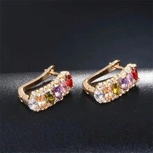 Buling 類似 Buling 設計的多色水鑽耳環,您一定會喜歡 - 彩色的 - 查看 5