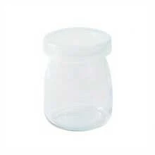 10pcs Glass Yogurt Containers, Home Kitchen Dessert Yogurt Jars With Lids, Glass Pudding Jars, Heat Resistant Yogurt Glasses With Plastic Lids, Kitchen Gadgets, Kitchen Supplies, Kitchen Accessories, Home Kitchen Supplies - White - View 9