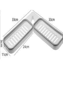 Toilet Washing Table Punch-Free Corner Shelf Sticks With Wall-Mounted Bathroom Multifunctional Rotating Folding Storage Rack - Orange - View 2