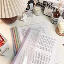 10个装A4活页夹，带拉杆，高容量透明活页夹，带三条横杆。加厚塑料文件收纳盒，适用于文件、办公用品、报告收纳。返校季，返校季，学校用品 - 彩色 - 查看 3