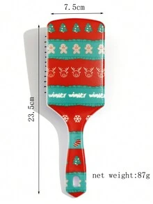 1 件卡通印花大方形氣囊髮刷 - 彩色 - 查看 4