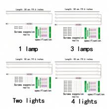 1/2/3/4 顆led 植物生長燈,適用於室內植物,40w 植物燈帶自動開/關定時器,192 個led /144 個led/96 個led/48 個led,4 個可調光級別,適合多肉植物、幼苗、室內的植物燈條溫室、植物架 - 30公分 11.8英寸 - 查看 11
