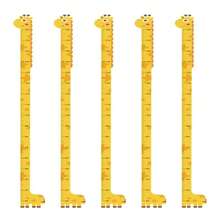1pc 170cm Cartoon Giraffe Height Measurement Wall Sticker For Children's Room, Nursery, Kids' Growth Chart, Home Decor - Yellow - View 6