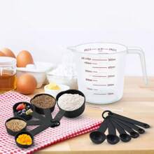 13pcs Juego De Tazas Cucharas Medidora Para Cocina Reposter Juego Cuchara Taza Medidora Cocina Reposteria,Juego Cuchara Taza Medidora Cocina Reposteria - Gris - Ver 8