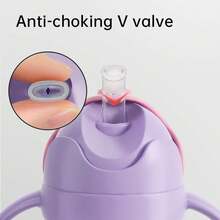 大容量嬰兒飲水杯附吸管1-3歲 Ppsu材質防漏防摔 - 紫丁香色 - 查看 3