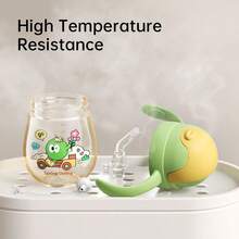 大容量嬰兒飲水杯附吸管1-3歲 Ppsu材質防漏防摔 - 紫丁香色 - 查看 6