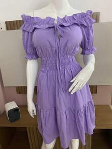 Women Dresses - Màu tím - Xem 1
