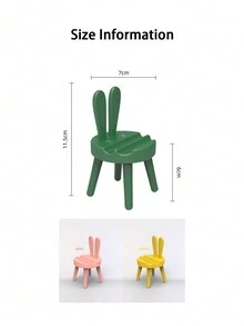 1pc Pink Stylish Creative & Cute Bunny Ear Style Stool Shaped Phone Holder, Material And Craftsmanship, Special For Girls, Students, Office Workers, Suitable For Watching Tv/Video/Movies Slouchy Mobile Phone Holder - Pink - View 6