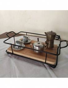 Bandeja de Ferro Rustico Retangular