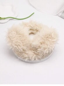 1頂女士有趣的大耳弓結絨面粉紅色頭帶,是清潔和在秋冬季節外出時必備的頭帶,適用於日常穿著和假日送禮給朋友和家人。 - 淺粉色 - 查看 7