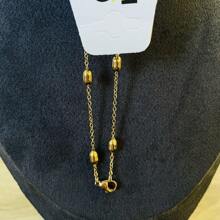 KYQ Cadena  de Acero inoxidable 70CM - Amarillo Oro - Ver 3