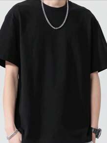Men T-Shirts - 黑色 - 查看 2