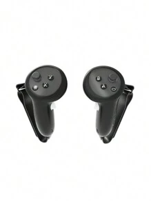 7pcs/Set Silicone Protective Cover For Meta Quest 3 Controllers And Oculus Quest 3 Host, Anti-Slip And Anti-Drop Vr Accessories - Black - View 3