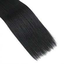 HONG SHI JIA Synthetic Bone Straight Braiding Bulk Crochet Braids Hair 24Inches Pre Stretched Braiding Hair For Box Braids Hair Extensions - Black - View 4