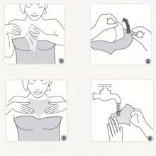 1片可重複使用的矽膠防皺胸貼,t形拉提緊緻修飾胸部貼墊 - 無色 - 查看 6