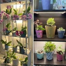1/2/3/4入組 Led 室內植物生長燈,40w生長燈條配備自動開/關計時器,192/144/96/48個led,4個可調光度級別,適用於多肉植物、幼苗、室內花園、植物架 - 50公分 19.6英寸 - 查看 2