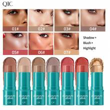 Corrector en barra, Natural Sombra iluminadora, Barra de Colorete de larga duración, lápiz de contorno impermeable En 3d, Barra de contorno para resaltar impermeable, gusano de seda nacarado, sombra de nariz, barra de contorno, varita de contorno maquillaje facial - 3# - Ver 10