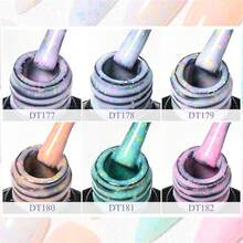 7ml Cheese Glitter Gel Nail Polish Macaron Color Sequins Semi Permanent Soak Off UV LED Gel Polish Nail Art Gel Varnishes - Pink - View 5