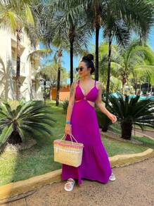Women Dresses - Màu Hoa hồng đỏ - Xem 2