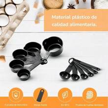 13pcs Juego De Tazas Cucharas Medidora Para Cocina Reposter Juego Cuchara Taza Medidora Cocina Reposteria,Juego Cuchara Taza Medidora Cocina Reposteria - Gris - Ver 3
