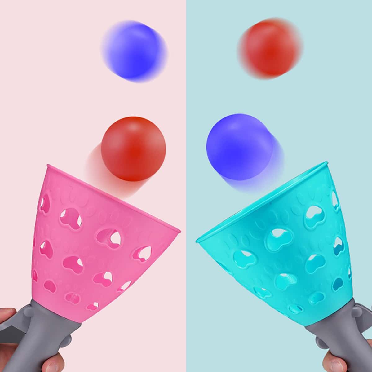 2Pcs/Set Throw Catch Balls Plastic TwoPerson ParentFriend Interaction