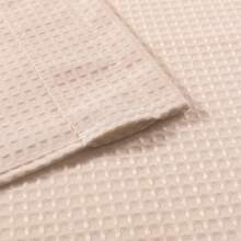 2pcs/Set Light Pink Waffle Weave Semi-Sheer Window Curtains. Waterproof Bathroom Window Curtains, Suitable For Cafe And Kitchen - Baby Pink - View 4