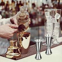 1入組不鏽鋼雙面調酒量杯,2盎司/1盎司量杯,理想家用酒吧、奶茶店、威士忌調酒師,銀色 - 銀色 - 查看 7