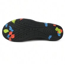 男式赤腳水鞋,快乾透氣防滑水上運動鞋,適用於夏季戶外沙灘徒步、游泳、瑜伽、釣魚等活動 - 黑色 - 查看 9